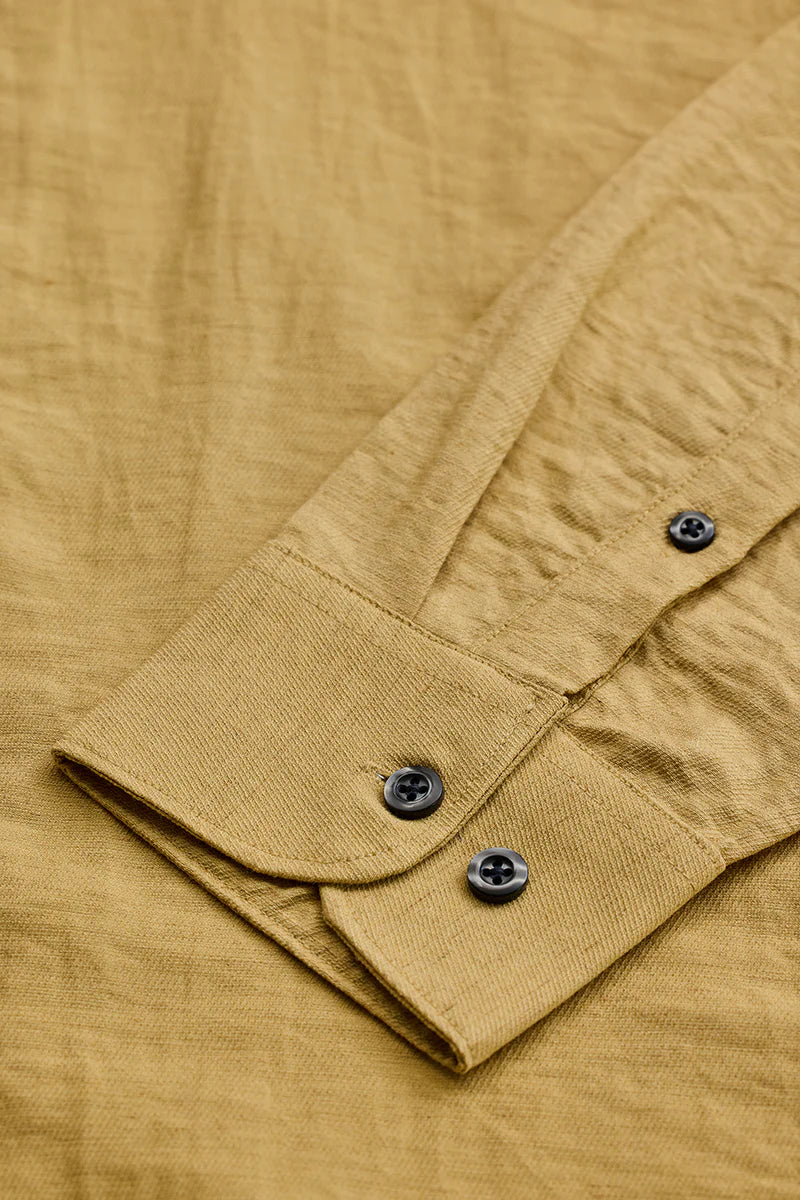 3 Textured Linen Blend Shirt