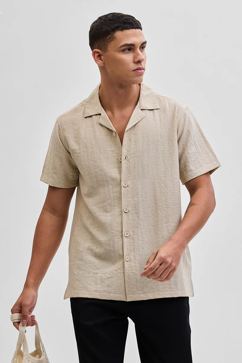 3 Box Fit Linen Blend Shirt