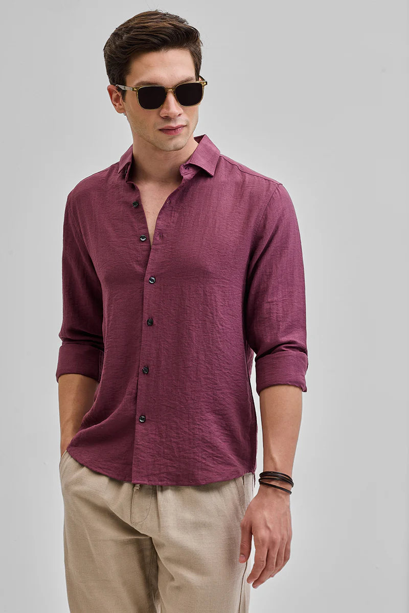 3 combo Textured Linen Blend Shirt