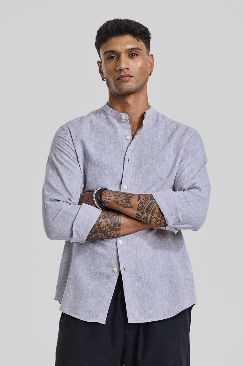 3 Textured Linen Shirt