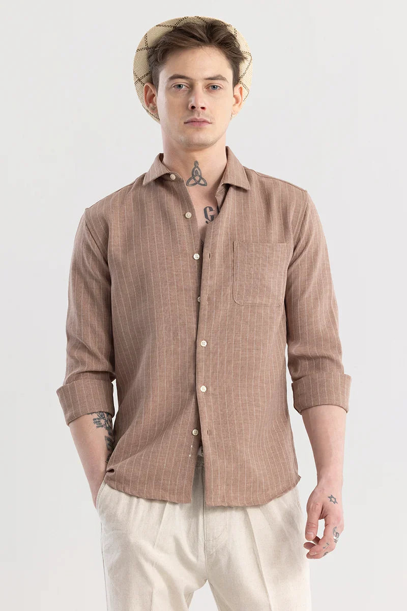 3 Linen Line  Stripe Shirt Combo